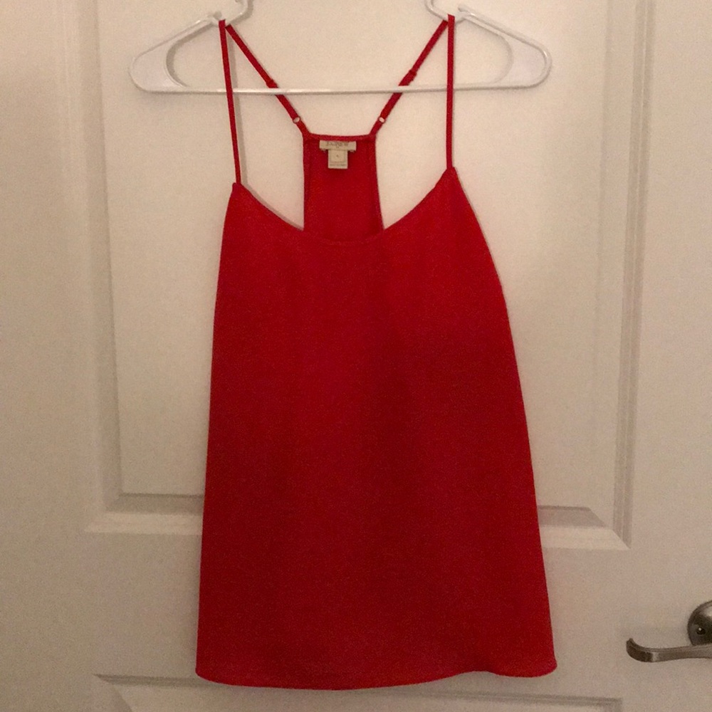 JCrew racerback cami, Red